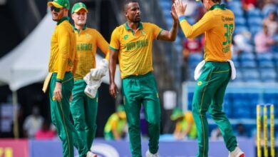 Aiden Markram thrashed the West Indies bowlers, leading South Africa to a 9-wicket win in the first T20.